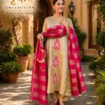 VRINDA Oriya Fancy Rayon Slub Kurta Set with Dupatta